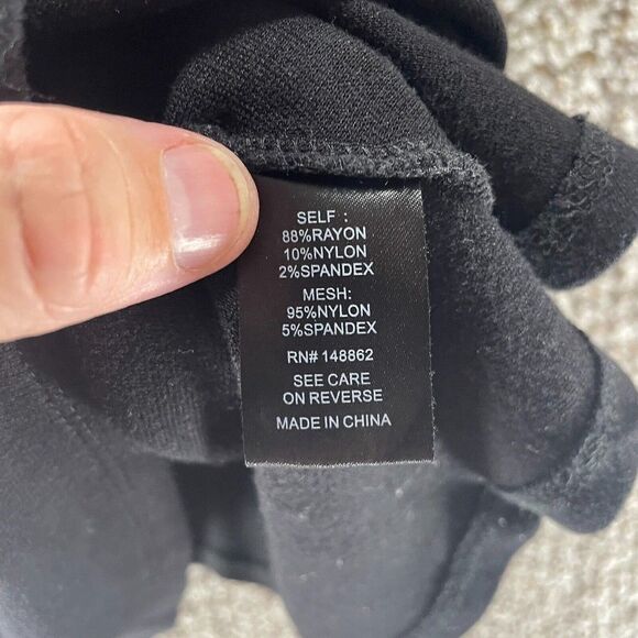 Torrid Shirt Womens 0 Black Tank Top Casual Pullover Preppy Plus Rayon Nylon - Picture 9 of 11